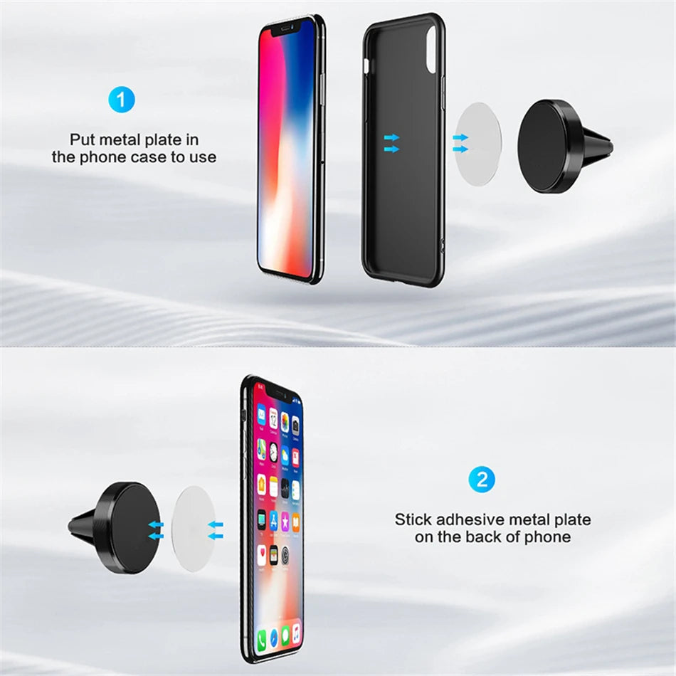 Support Téléphone Magnétique Voiture - Ultra Puissant & Compact
