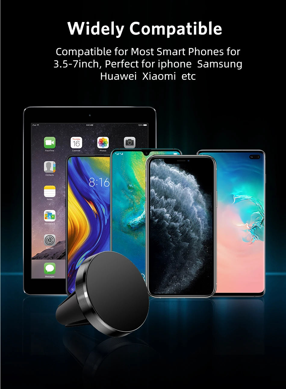 Support Téléphone Magnétique Voiture - Ultra Puissant & Compact