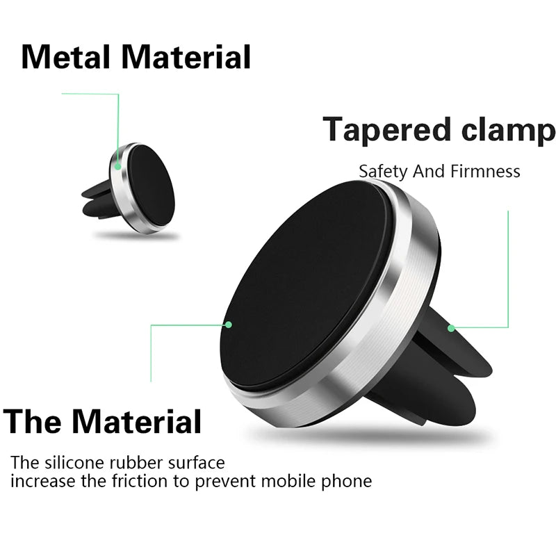 Support Téléphone Magnétique Voiture - Ultra Puissant & Compact