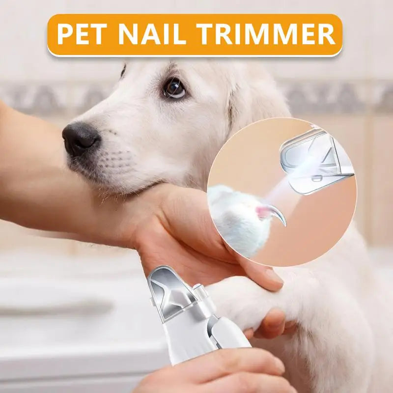 🐾 Coupe-Griffes Électrique 2-en-1 – Lime & Lumière LED Intégrée