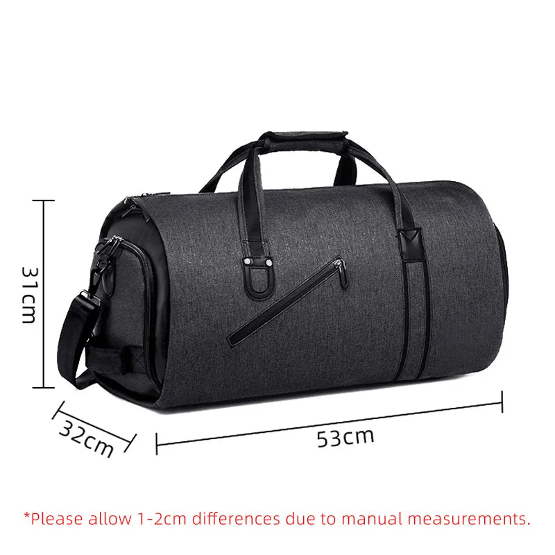 Sac de Voyage 3-en-1 avec Rangement Pliable – Idéal pour les Déplacements, le Sport et les Affaires