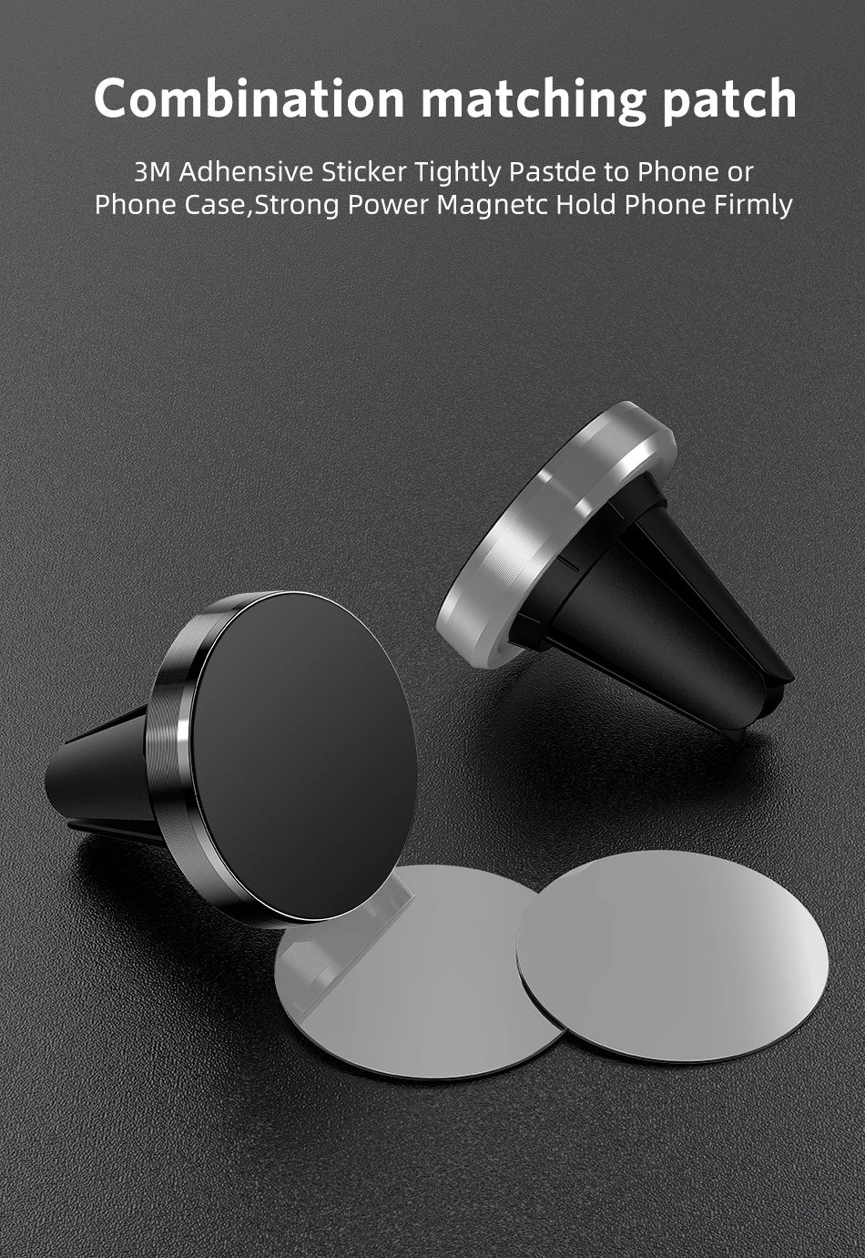 Support Téléphone Magnétique Voiture - Ultra Puissant & Compact