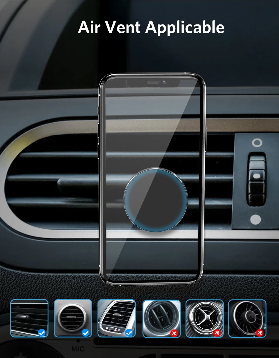 Support Téléphone Magnétique Voiture - Ultra Puissant & Compact