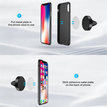 Support Téléphone Magnétique Voiture - Ultra Puissant & Compact