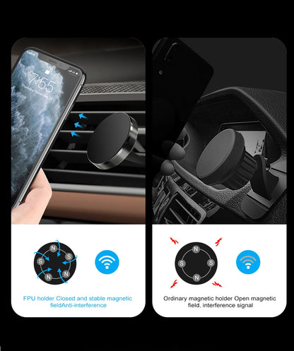 Support Téléphone Magnétique Voiture - Ultra Puissant & Compact