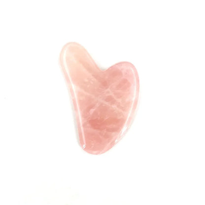 Set de Massage Visage en Quartz Rose – Rouleaux & Gua Sha Antirides