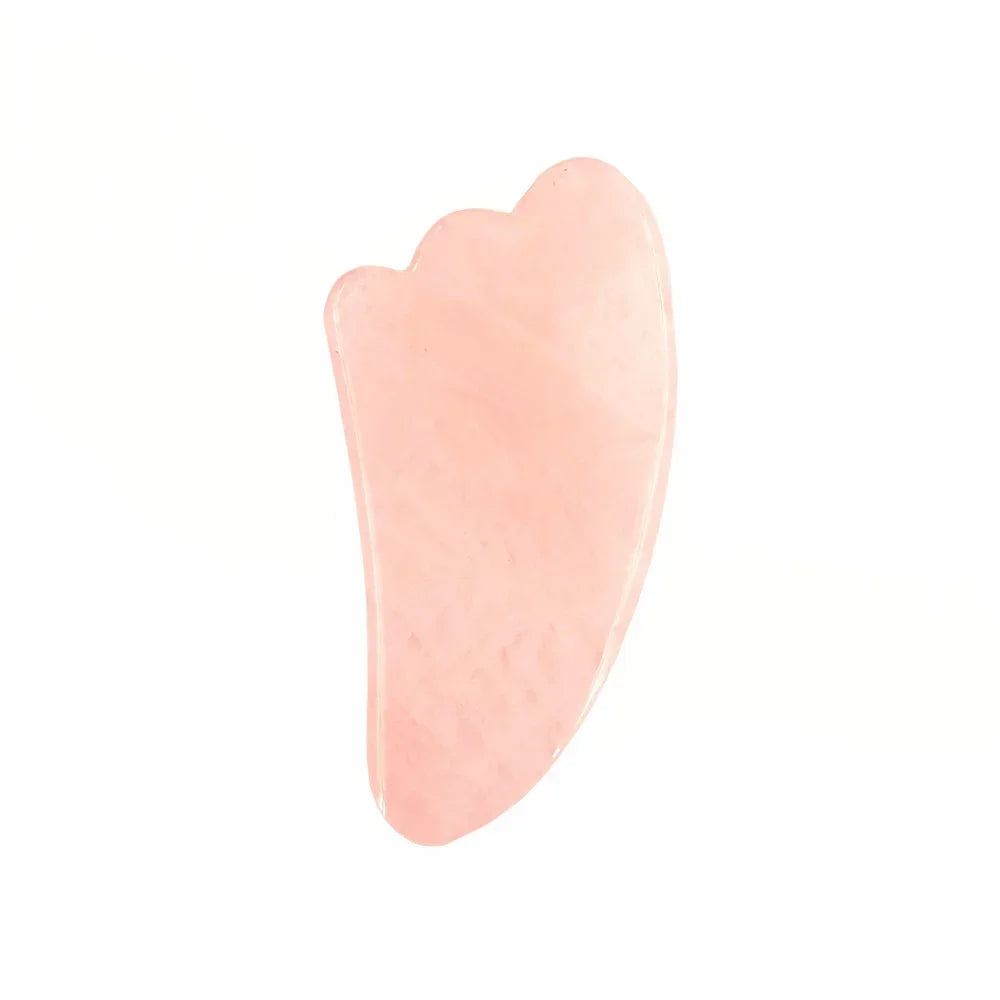 Set de Massage Visage en Quartz Rose – Rouleaux & Gua Sha Antirides