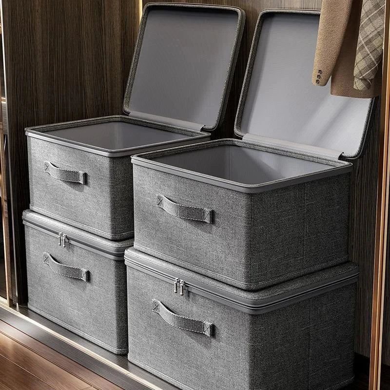 Boîte de Rangement Pliante en Tissu – Grande Capacité, Pliable, Étanche et Empilable