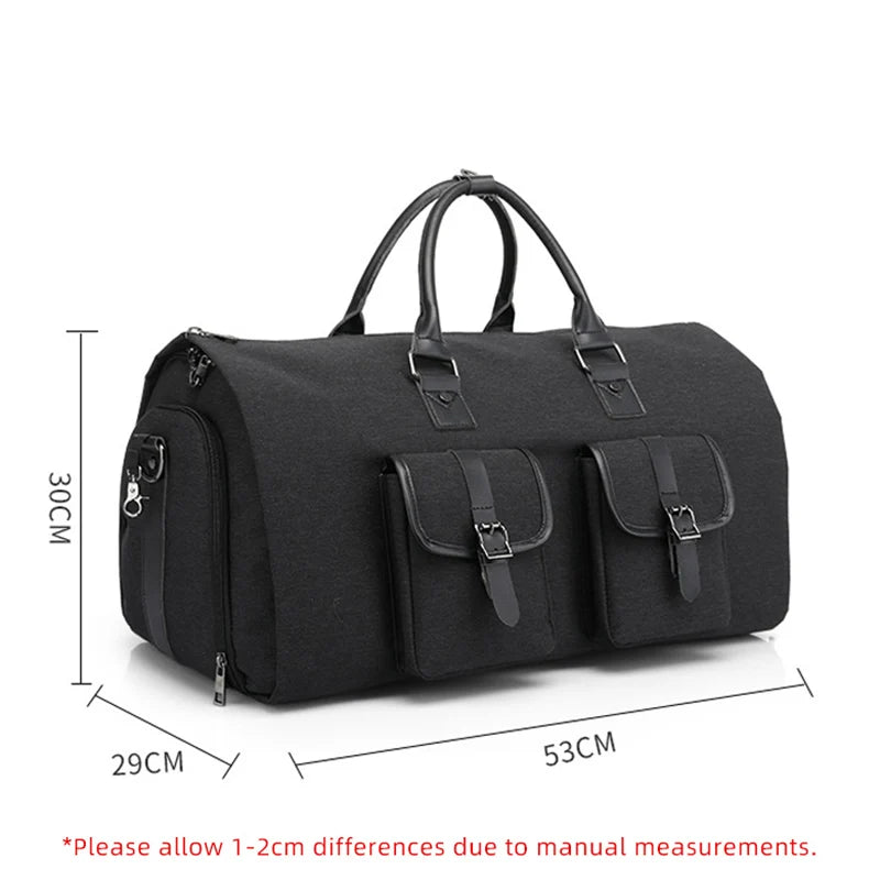 Sac de Voyage 3-en-1 avec Rangement Pliable – Idéal pour les Déplacements, le Sport et les Affaires