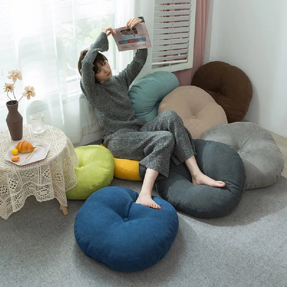 Coussin Rond Zen Confort – Méditation, Yoga & Salon (42 à 55 cm)