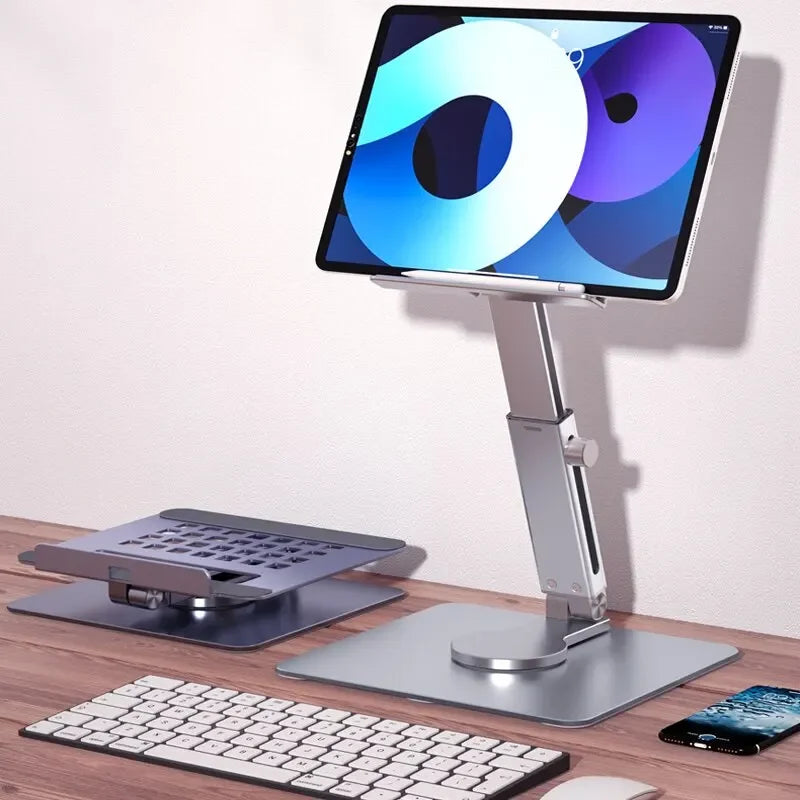 Support de Tablette Réglable en Aluminium – Stable, Universel et Inclinable