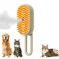 Brosse Vapeur 3-en-1 pour Animaux – Massage, Démêlage & Épilation | Recharge USB & Pulvérisation Vapeur Douce