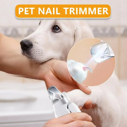 🐾 Coupe-Griffes Électrique 2-en-1 – Lime & Lumière LED Intégrée