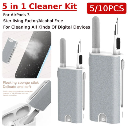 🧼 Kit de Nettoyage Premium 5-en-1 – Design Compact & Haute Précision