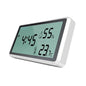 Thermomètre Hygromètre Digital – Horloge, Température & Humidité Intérieures – Écran LCD Grand Format