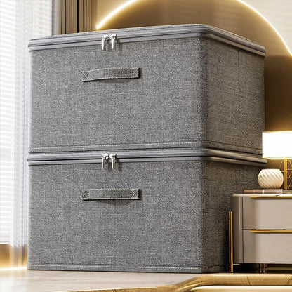 Boîte de Rangement Pliante en Tissu – Grande Capacité, Pliable, Étanche et Empilable