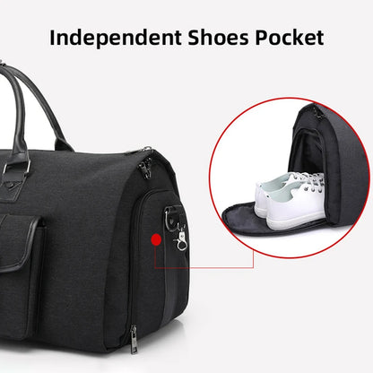 Sac de Voyage 3-en-1 avec Rangement Pliable – Idéal pour les Déplacements, le Sport et les Affaires