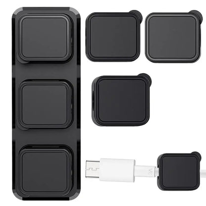 🧲 Organiseur de Câbles Magnétique – Fixation Adhésive & Clips Aimantés