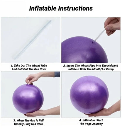 Balle de Pilates 25 cm – Équilibre, Fitness & Yoga | Anti-éclatement & Surface Antidérapante