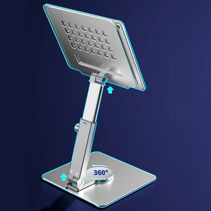 Support de Tablette Réglable en Aluminium – Stable, Universel et Inclinable