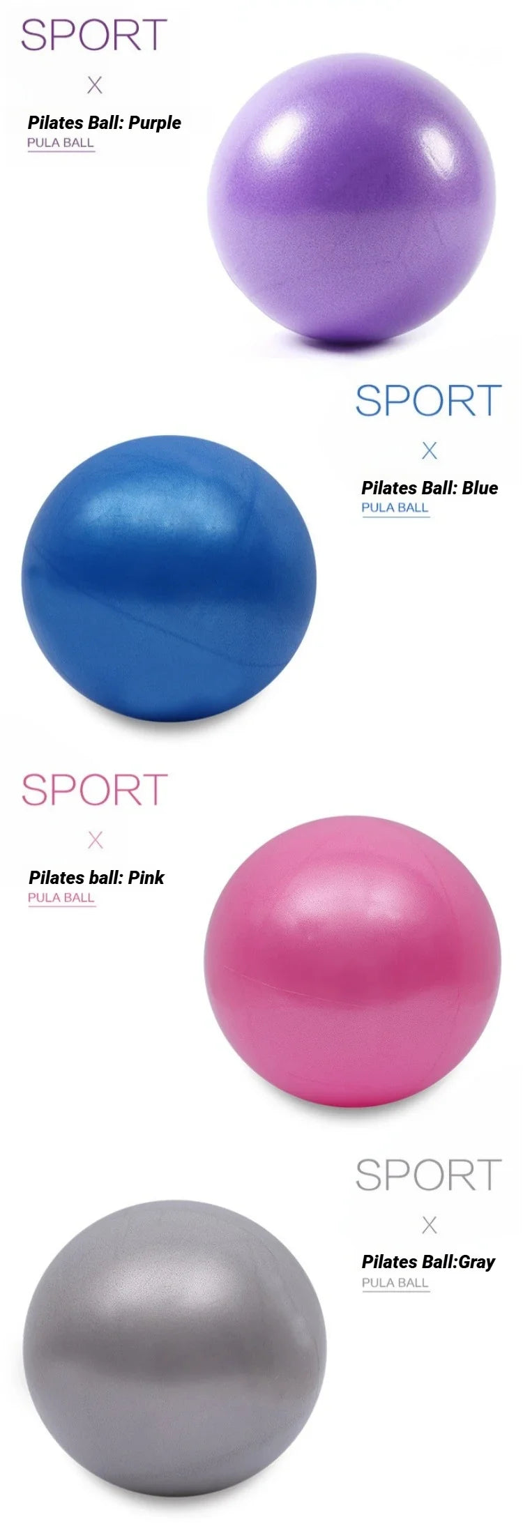 Balle de Pilates 25 cm – Équilibre, Fitness & Yoga | Anti-éclatement & Surface Antidérapante