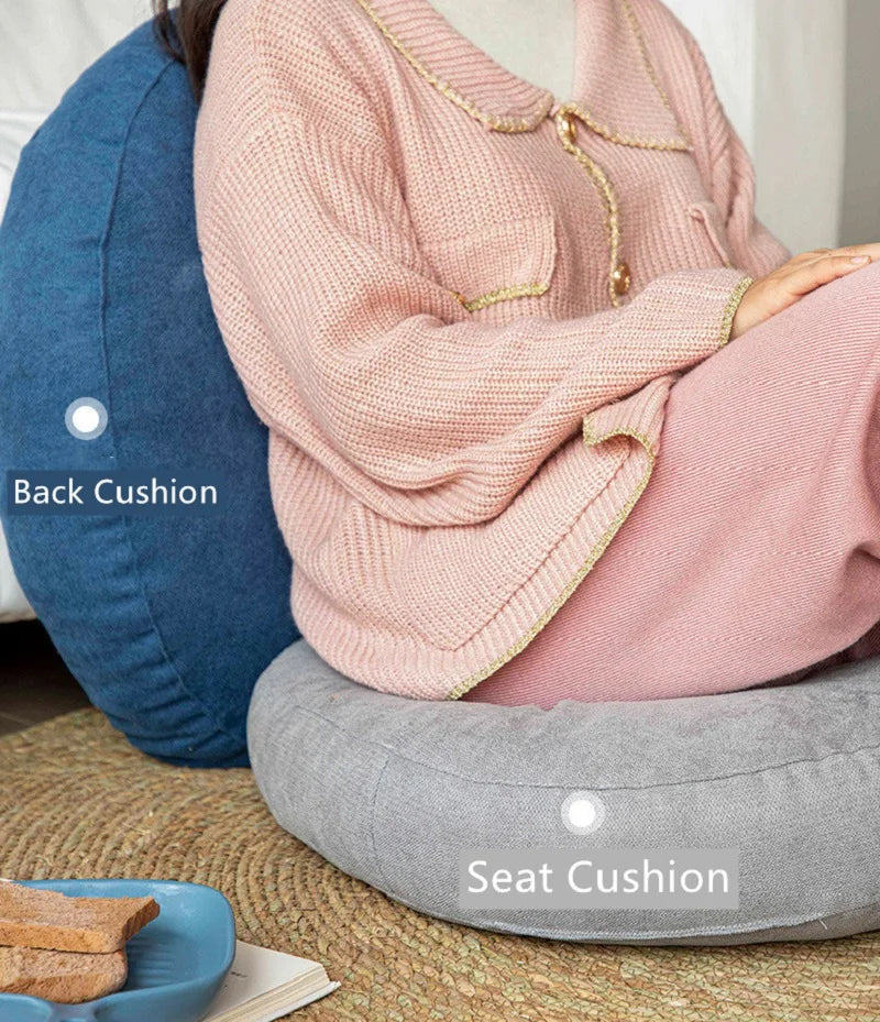 Coussin Rond Zen Confort – Méditation, Yoga & Salon (42 à 55 cm)