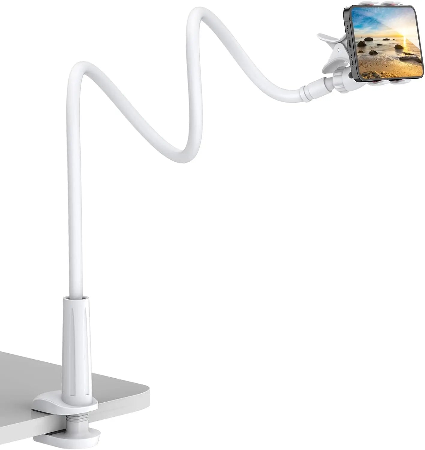 Support Téléphone Flexible 80 cm – Bras Long, Rotation 360°, Fixation Universelle