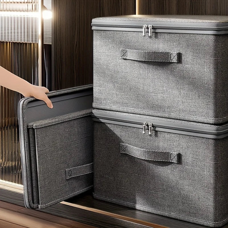 Boîte de Rangement Pliante en Tissu – Grande Capacité, Pliable, Étanche et Empilable
