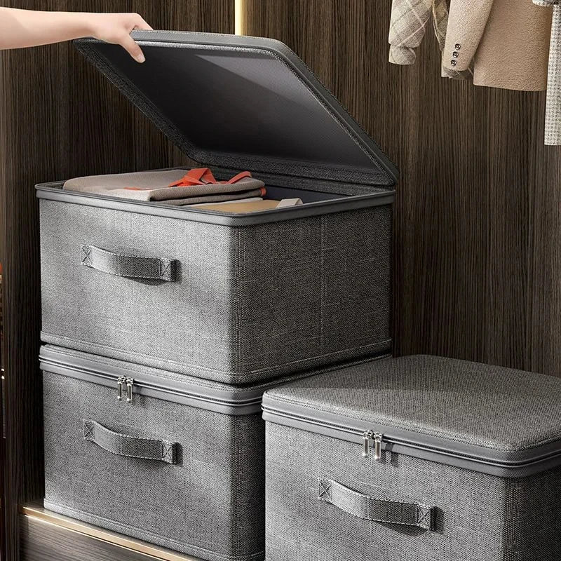 Boîte de Rangement Pliante en Tissu – Grande Capacité, Pliable, Étanche et Empilable