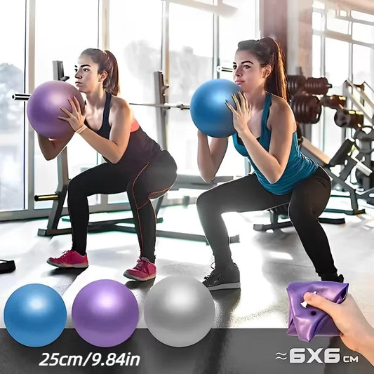 Balle de Pilates 25 cm – Équilibre, Fitness & Yoga | Anti-éclatement & Surface Antidérapante