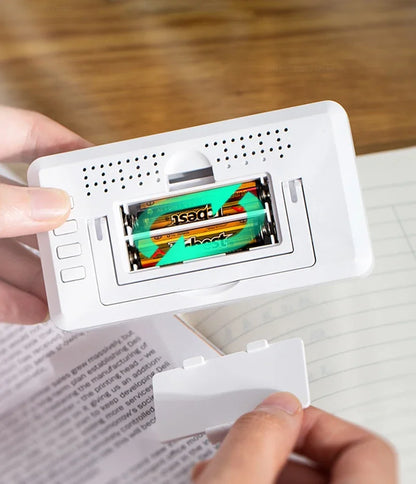 Thermomètre Hygromètre Digital – Horloge, Température & Humidité Intérieures – Écran LCD Grand Format