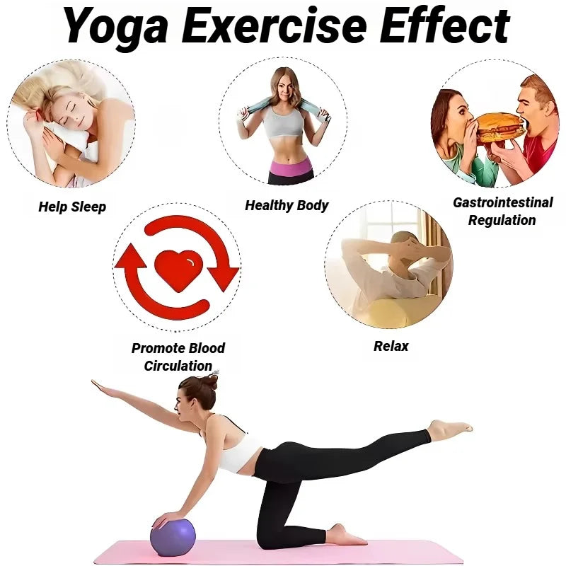 Balle de Pilates 25 cm – Équilibre, Fitness & Yoga | Anti-éclatement & Surface Antidérapante
