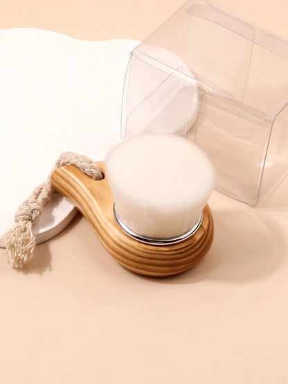 Brosse Nettoyante Visage en Bois – Douceur, Démaquillage & Nettoyage Profond