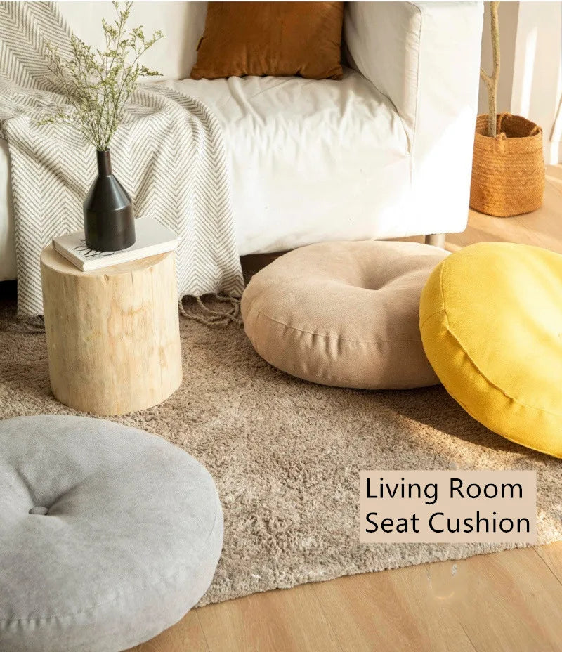 Coussin Rond Zen Confort – Méditation, Yoga & Salon (42 à 55 cm)