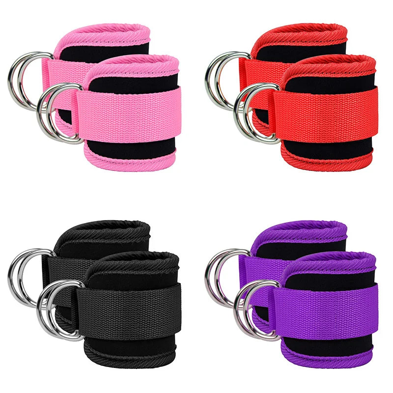 Bandes de Résistance avec Sangles de Cheville – Fitness, Yoga, Entraînement Fessiers et Jambes