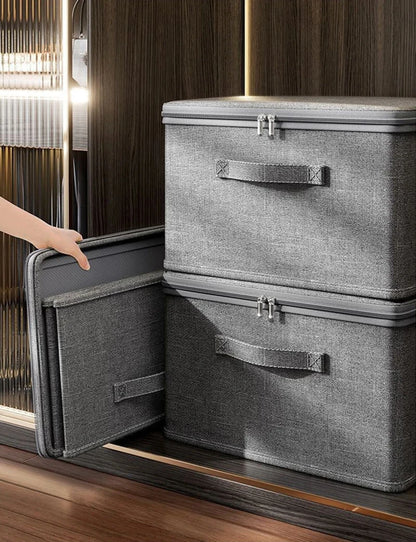 Boîte de Rangement Pliante en Tissu – Grande Capacité, Pliable, Étanche et Empilable