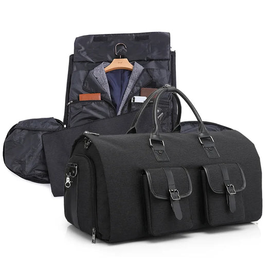 Sac de Voyage 3-en-1 avec Rangement Pliable – Idéal pour les Déplacements, le Sport et les Affaires