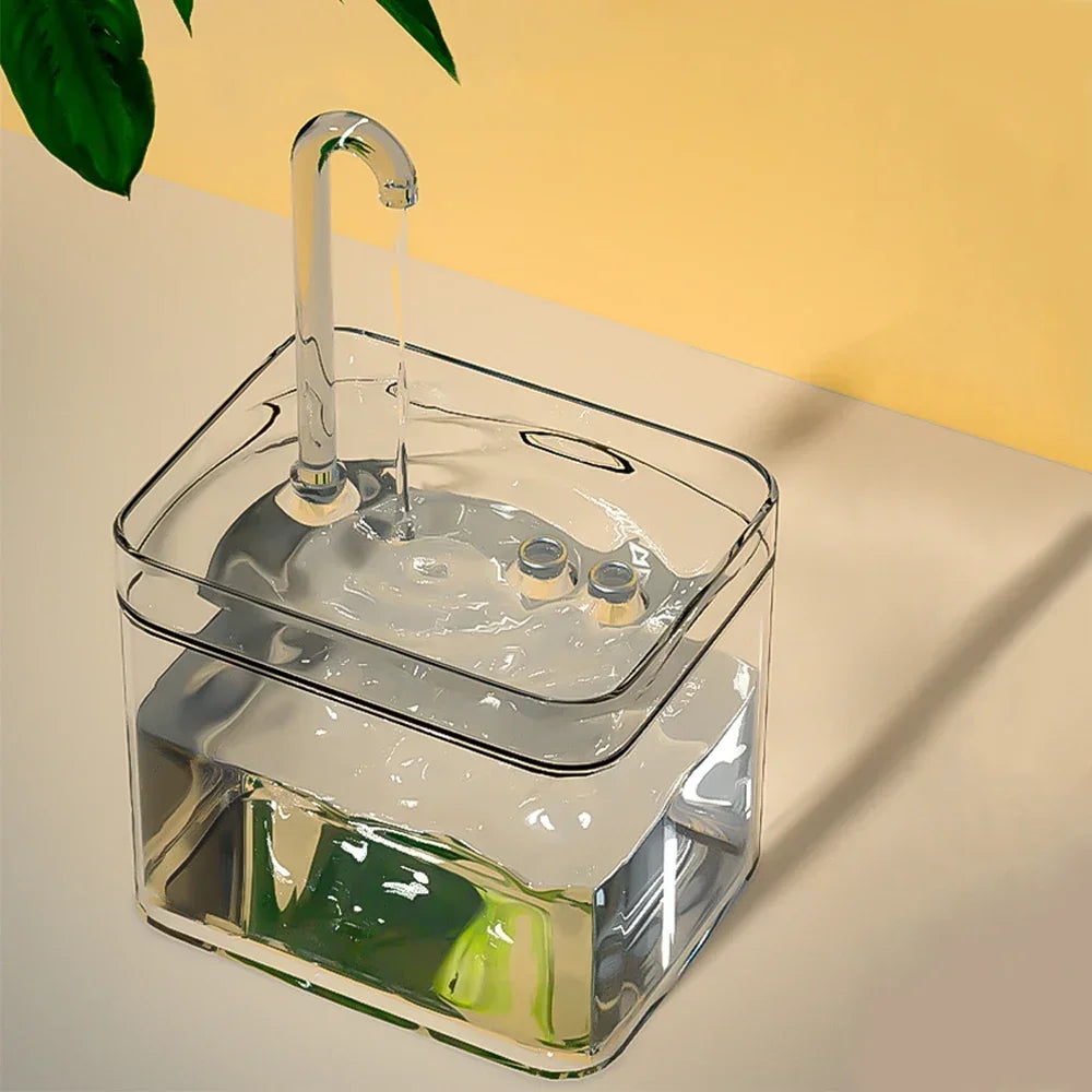 Fontaine à Eau USB Silencieuse pour Chat – 1.5L avec Filtration & Débit Réglable