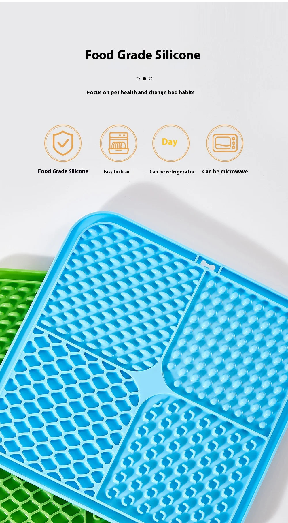Tapis à Lécher Anti-Glouton pour Chien et Chat – Silicone Antidérapant & Lavable | Idéal pour friandises, yaourt, repas lents