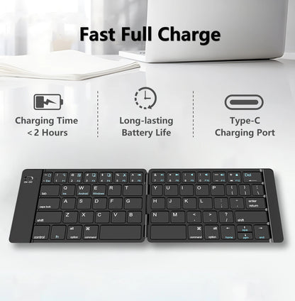 Clavier Pliable Sans Fil Bluetooth – Ultra Compact & Rechargeable pour Windows, Android & iOS